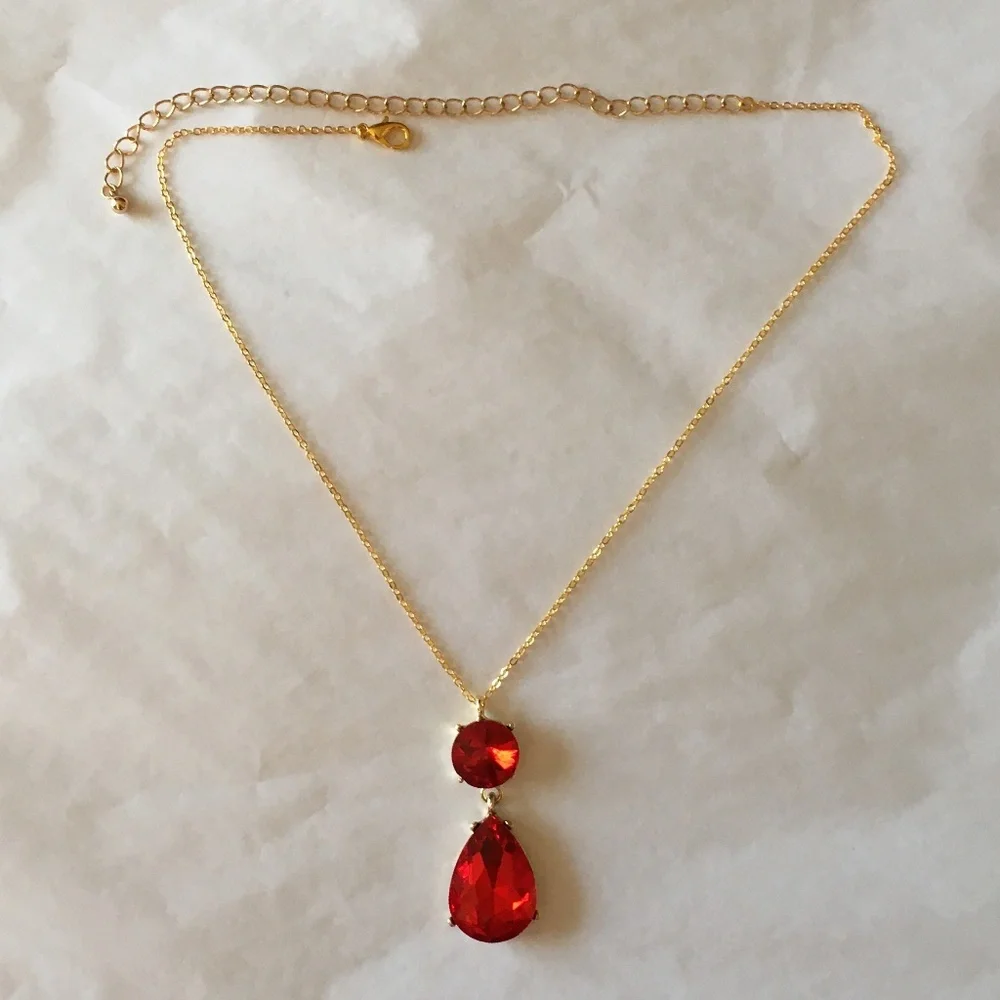 Witches of East End Handmade Replica of Wendy’s Double Ruby Necklace - Picture 9 of 12